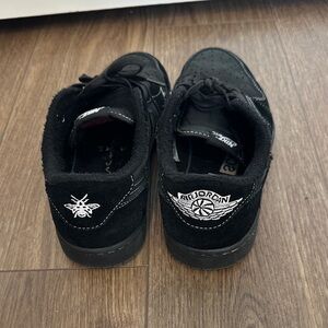 Jordan Kids Black and White Sneakers